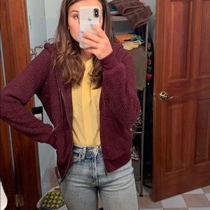 Purple Fleece Zip-Up